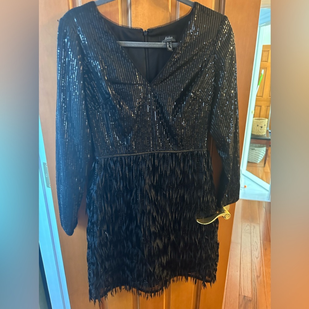 Black sequin dress